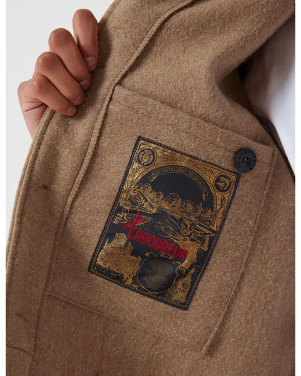Le Laboureur Natural Wool Work Jacket for men