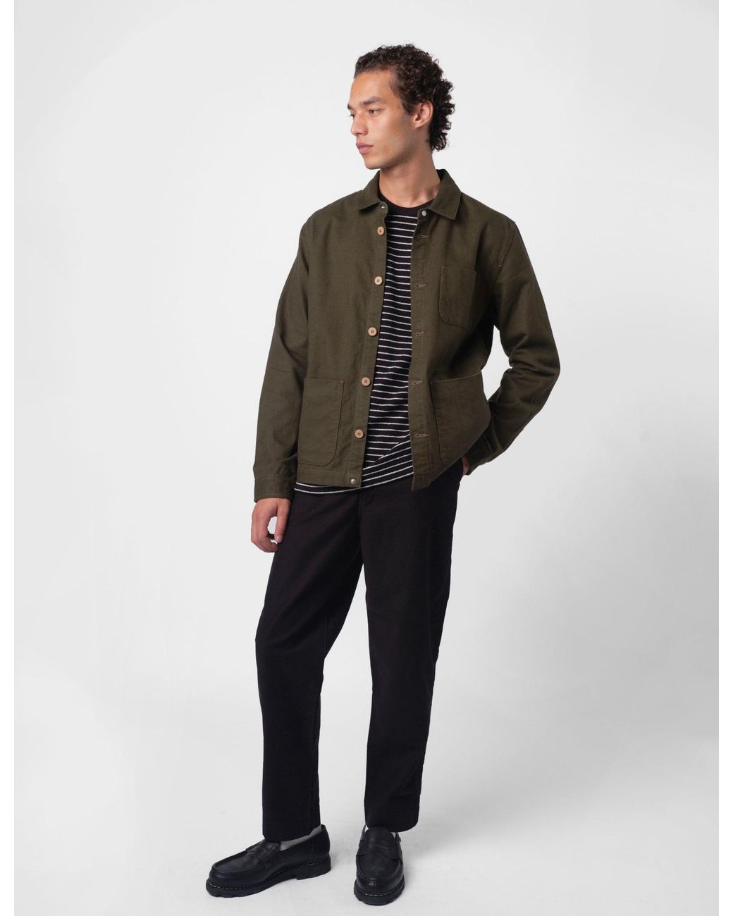 Folk Green Assembly Moleskin Jacket for men