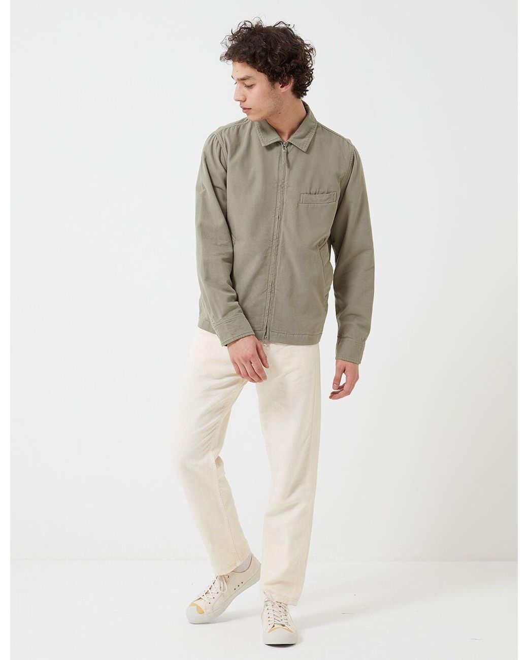 Universal Works Gray Windcheater Jacket (Canvas) for men