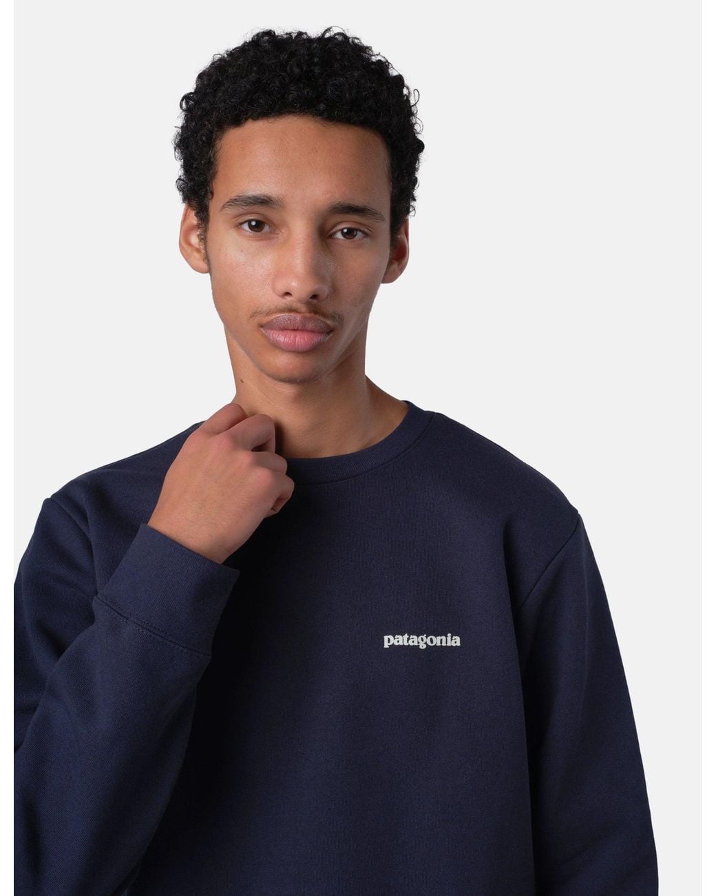 Patagonia Blue Fitz Roy Icon Uprisal Crew Sweatshirt for men