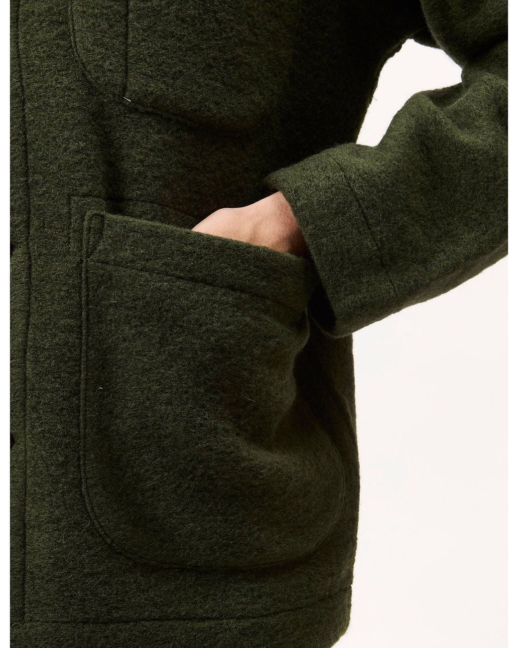 Universal Works Green Field Jacket (Wool Fleece) for men