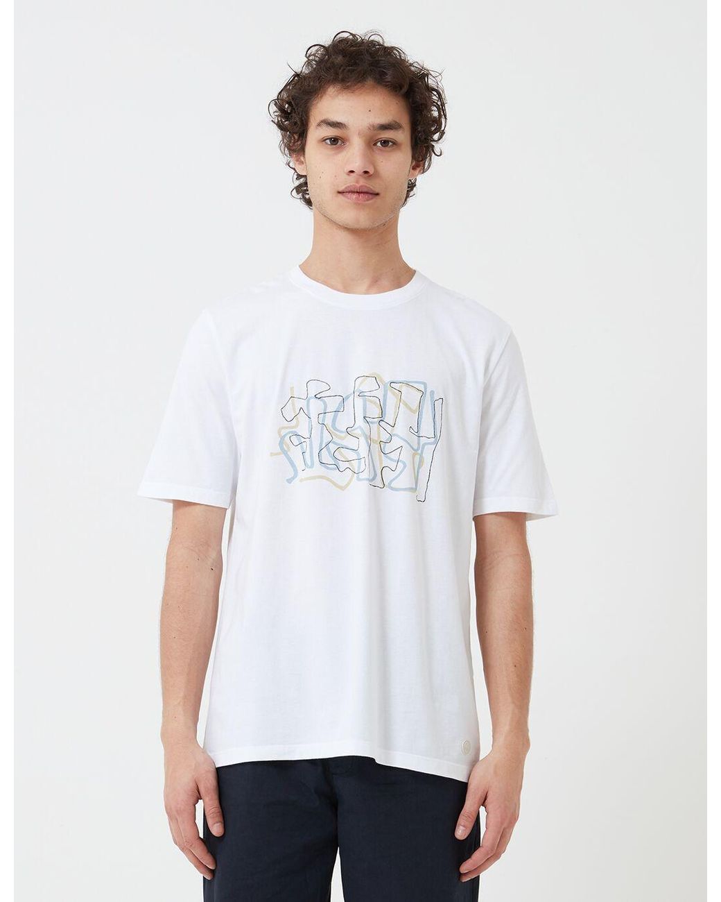 Folk White Folk Knot T-Shirt for men