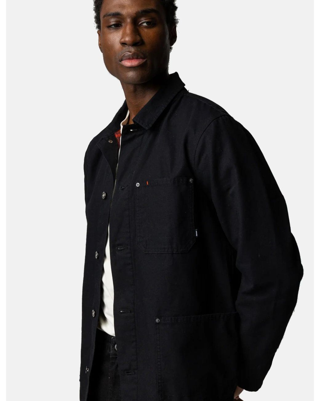 FINISTERRE Black Basset Flannel Lined Jacket for men