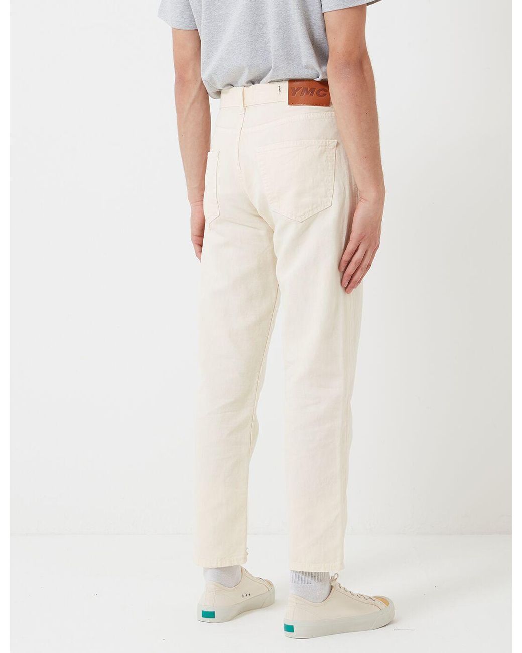 YMC White Tearaway Jean for men