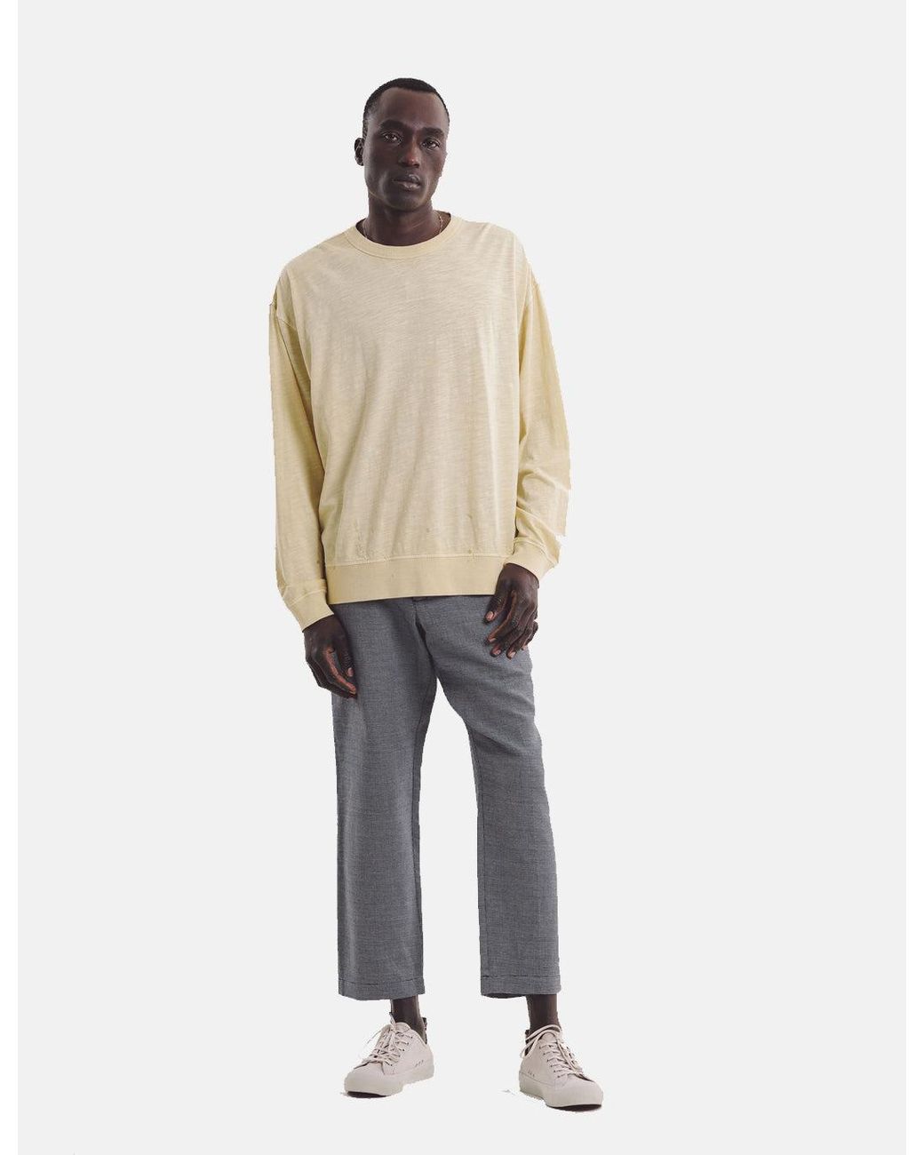 YMC Gray Hand Me Down Trousers for men