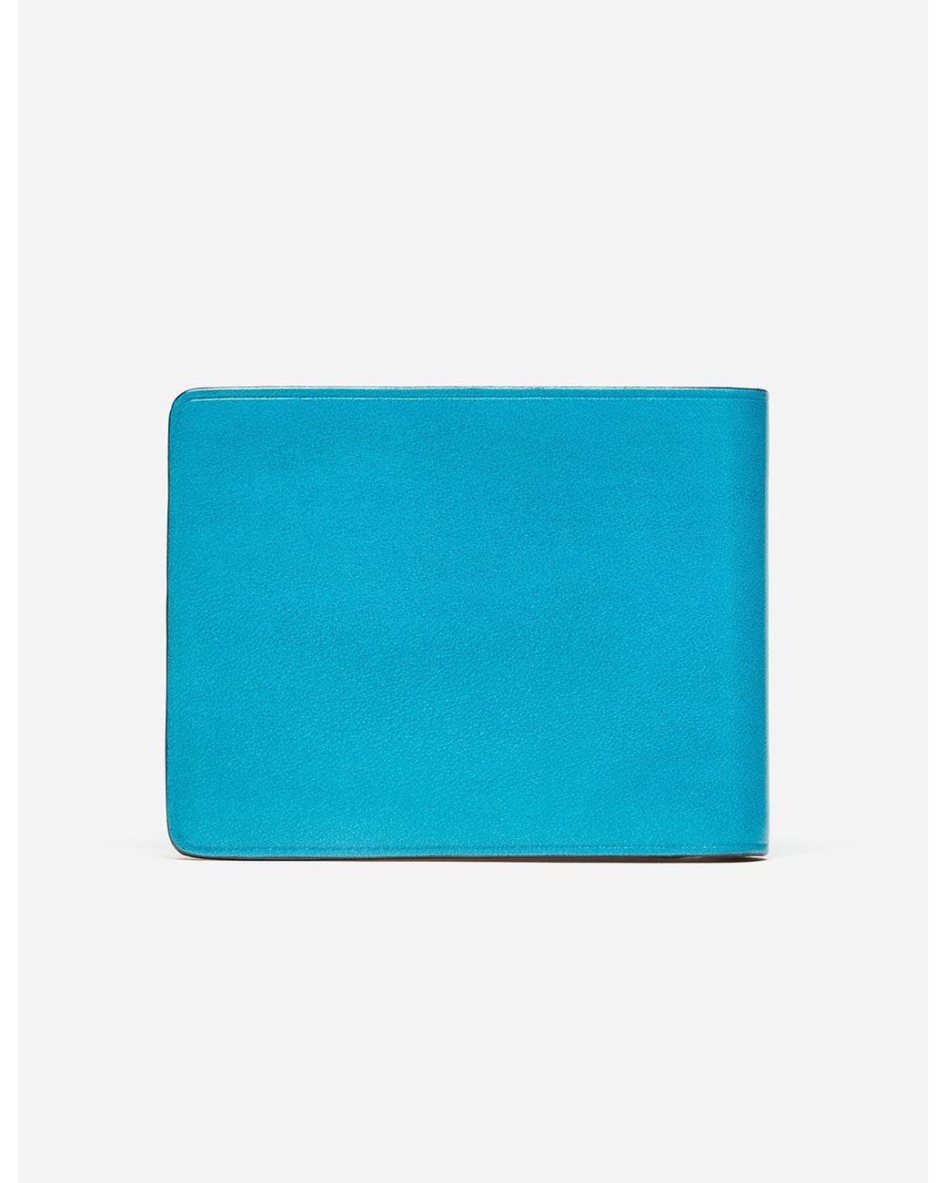 Il Bussetto Blue Bi-Fold Wallet (Leather) for men