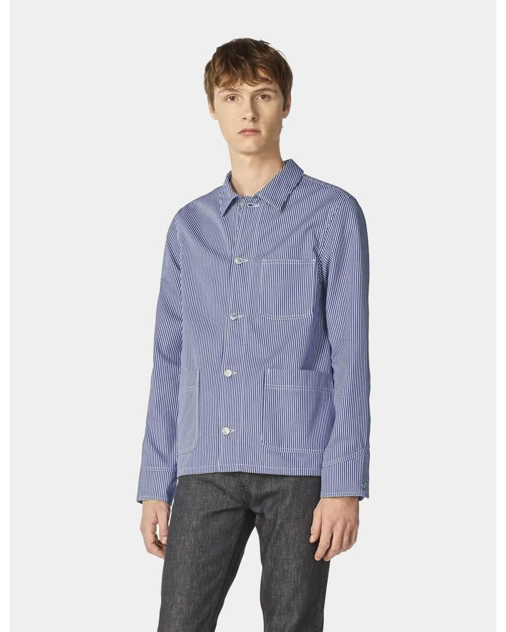 A.P.C. Blue Aaron Jacket for men