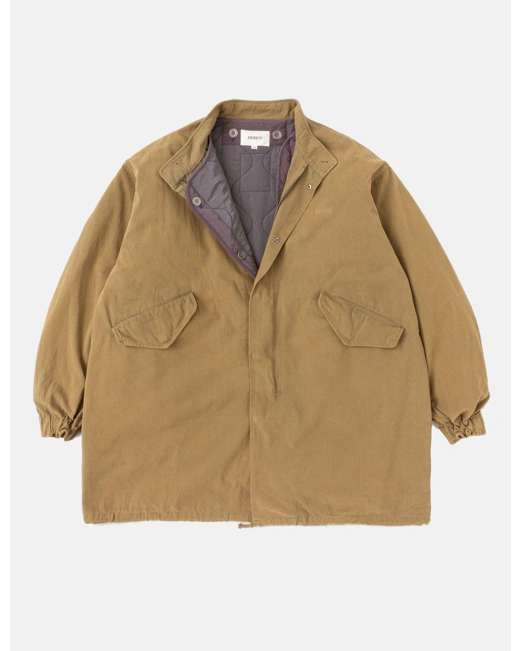 Heresy Natural Weald Long Coat for men