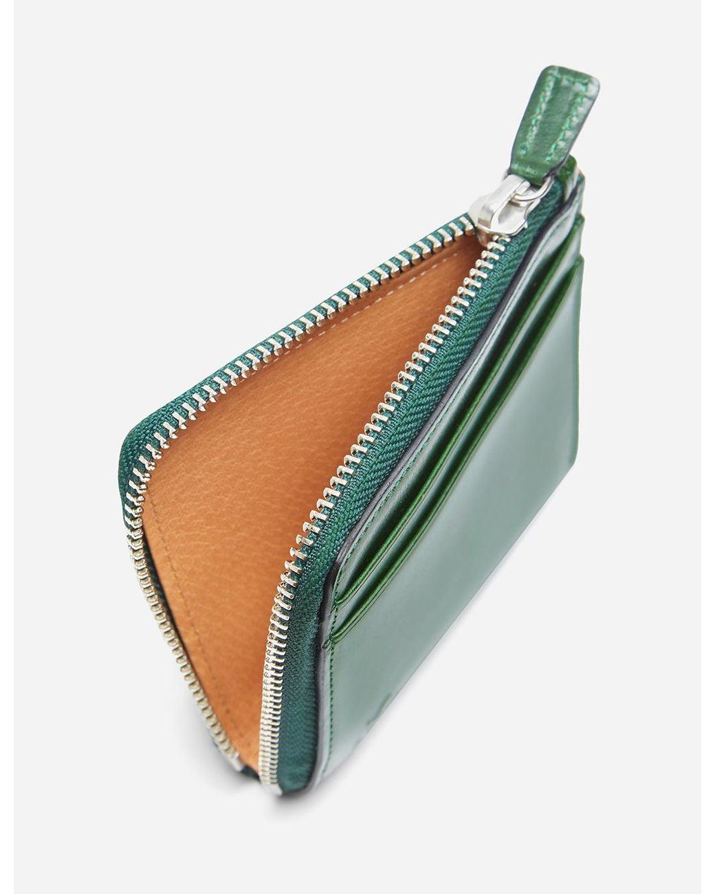 Il Bussetto Green Small Zip Wallet (Leather) for men