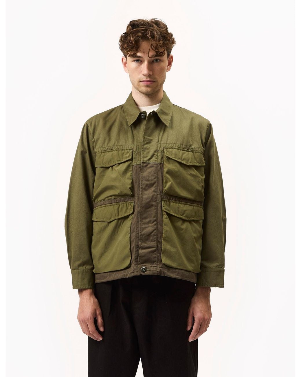 Universal Works Green Parachute Field Jacket Ii (Twill) for men
