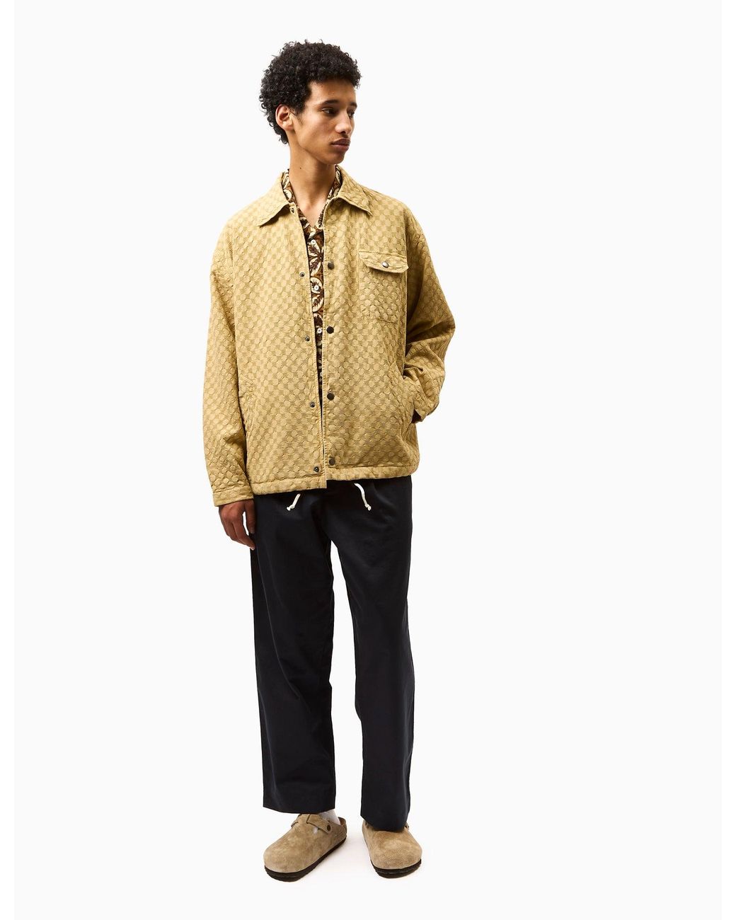 Universal Works Natural Head Coach Jacket (Dot Waffle) for men