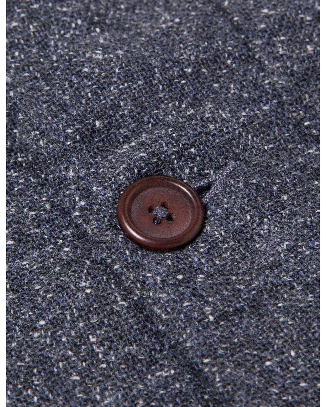 Universal Works Blue Tweed Suit Jacket for men