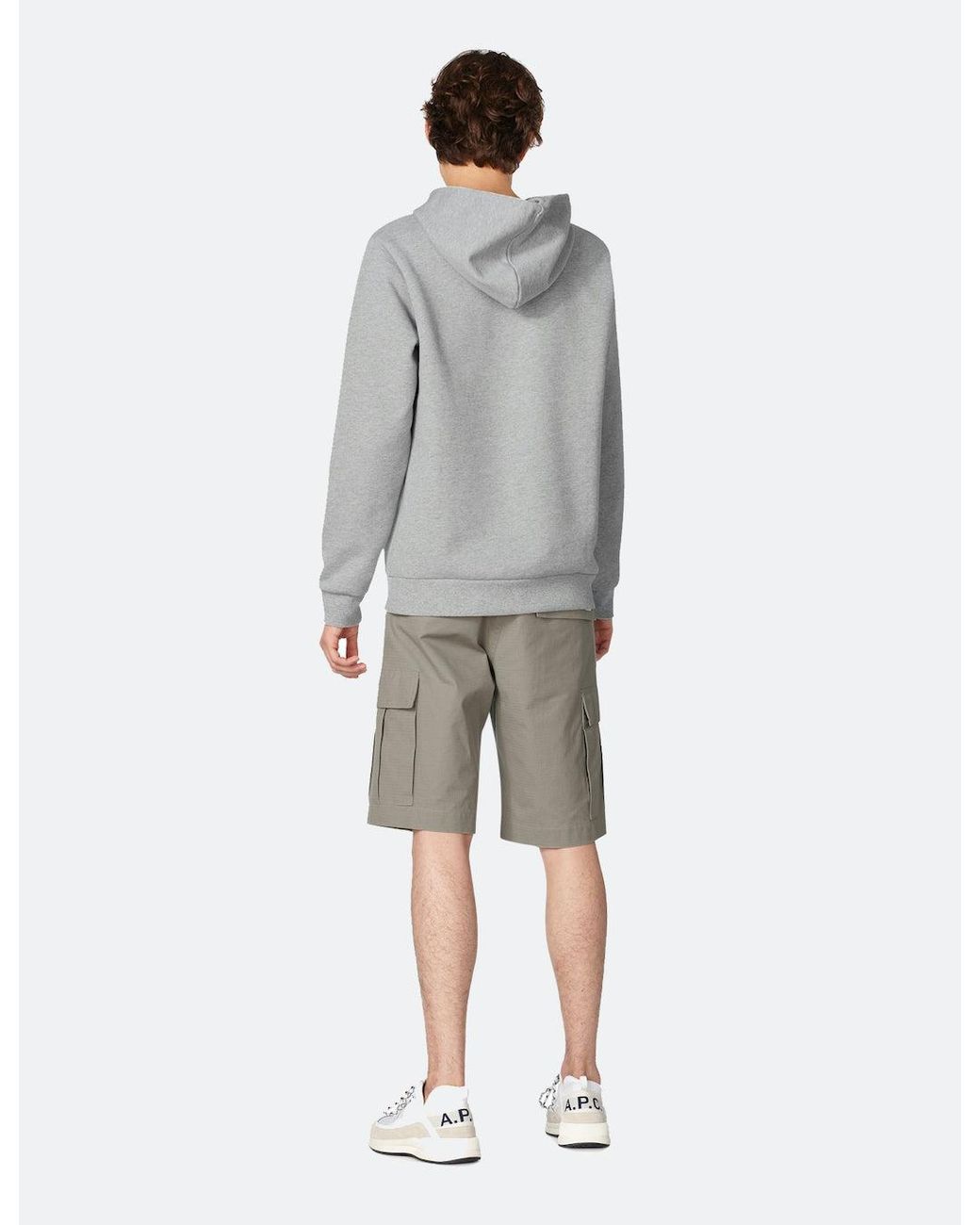 A.P.C. Gray X Carhartt-Wip Stash Hoodie for men