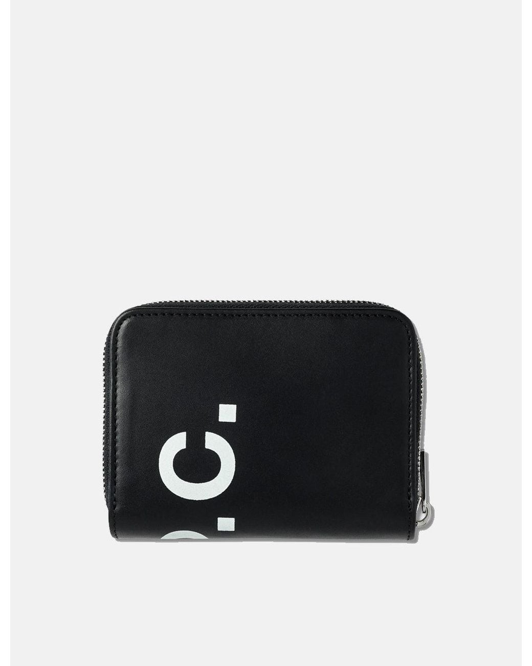 A.P.C. Black Compact Mio Transversal Logo Wallet for men