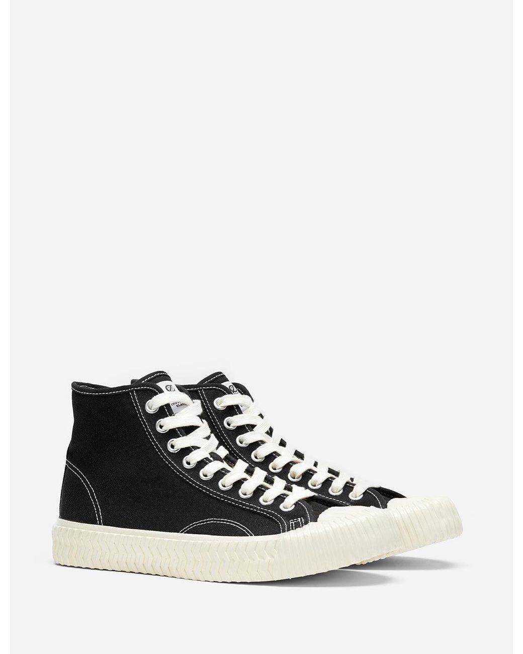 Excelsior White Bolt Hi Canvas Trainers for men