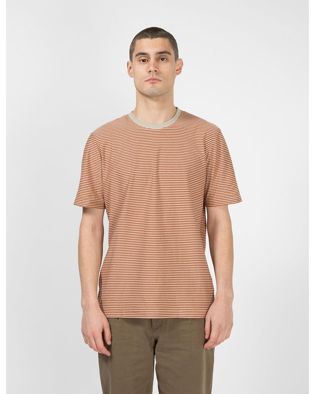 Folk Natural Folk 1X1 Stripe Tee for men