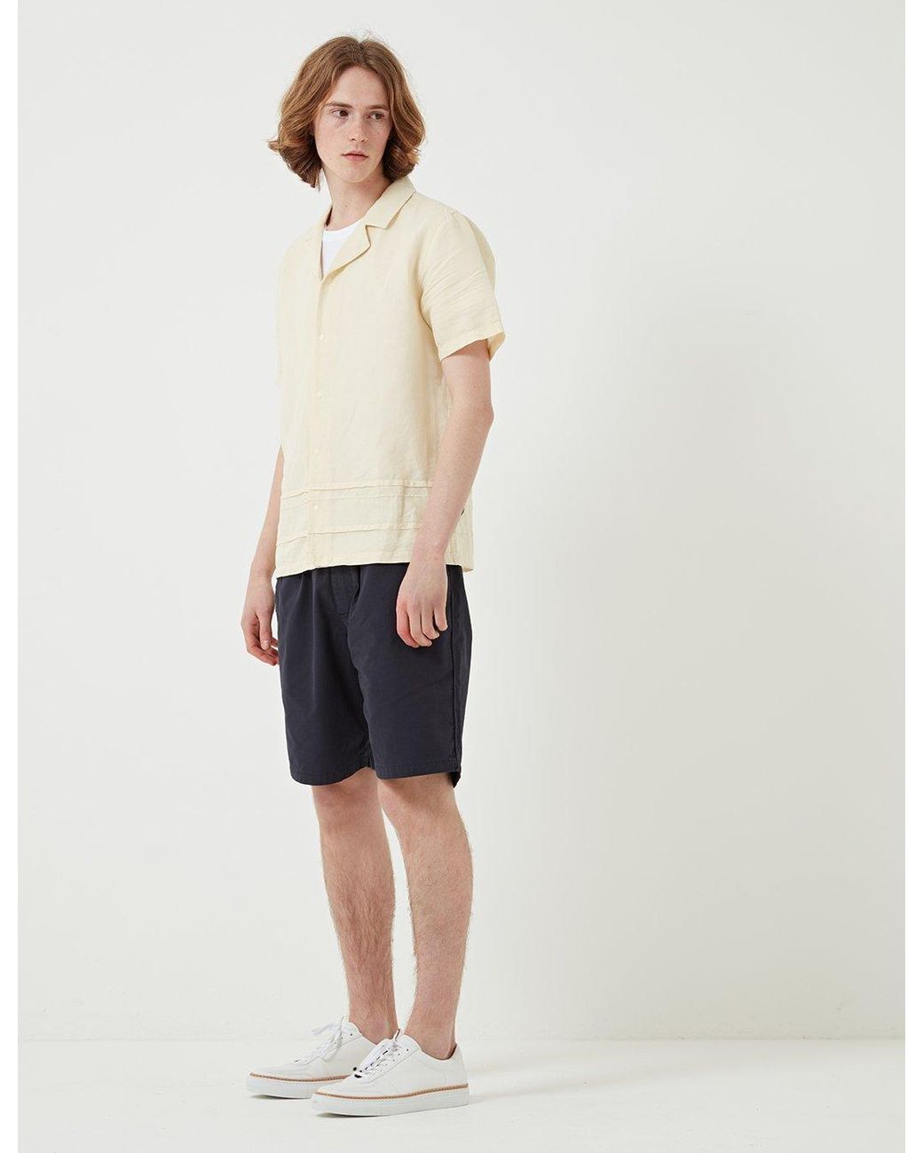 Folk Blue Folk Drawcord Shorts for men