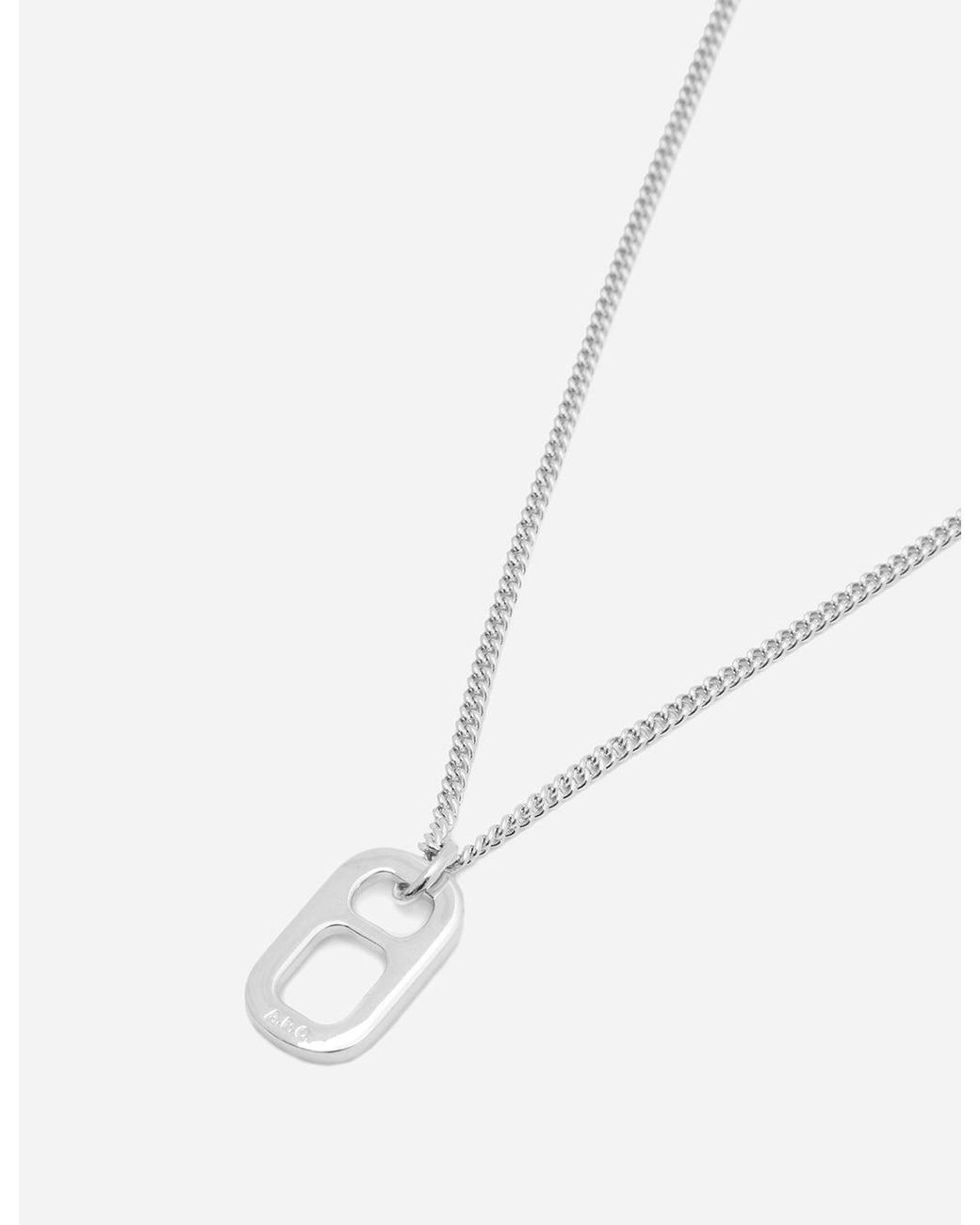 A.P.C. White Nathan Necklace for men