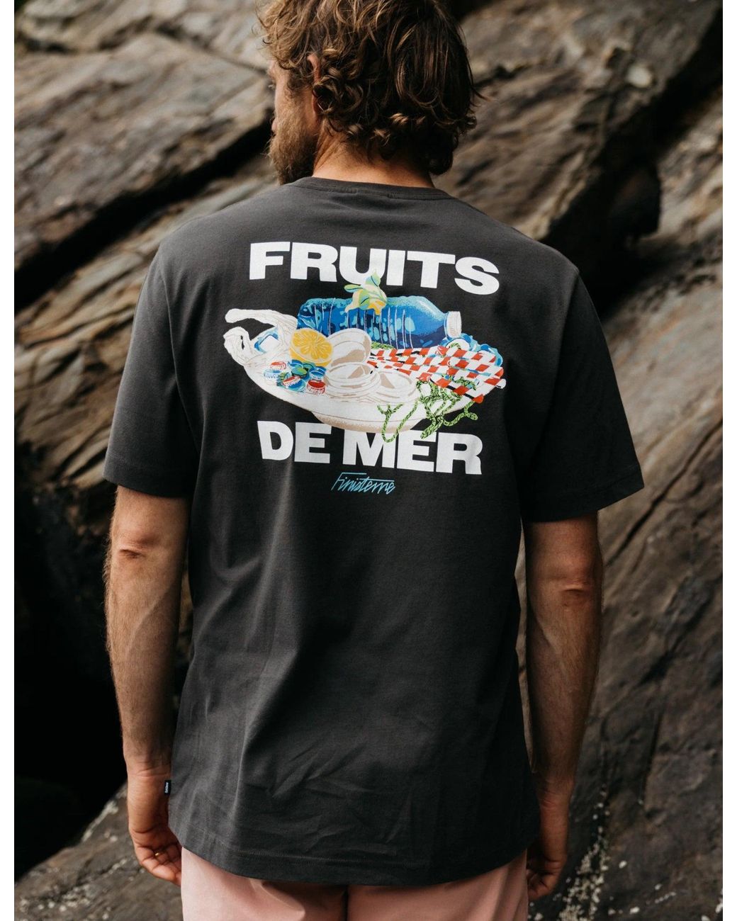 FINISTERRE Gray Fruits De Mer T-Shirt for men