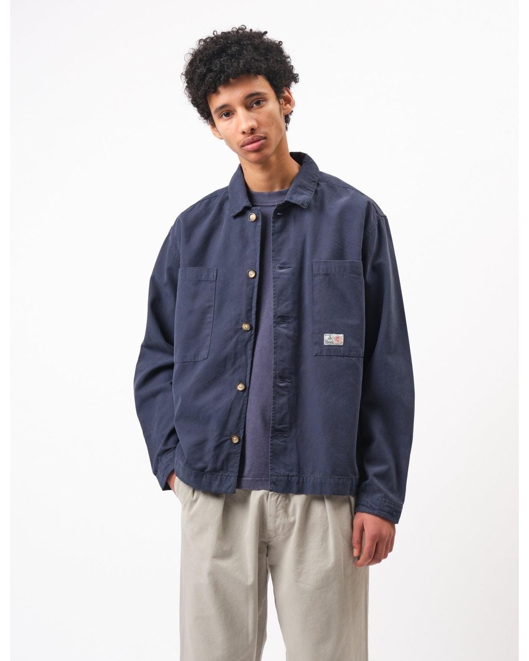 BHODE Blue Hunting Overshirt Twill for men