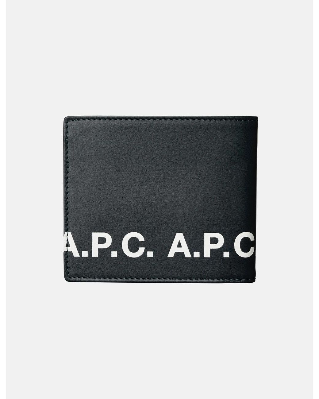 A.P.C. Black Aly Logo Wallet for men