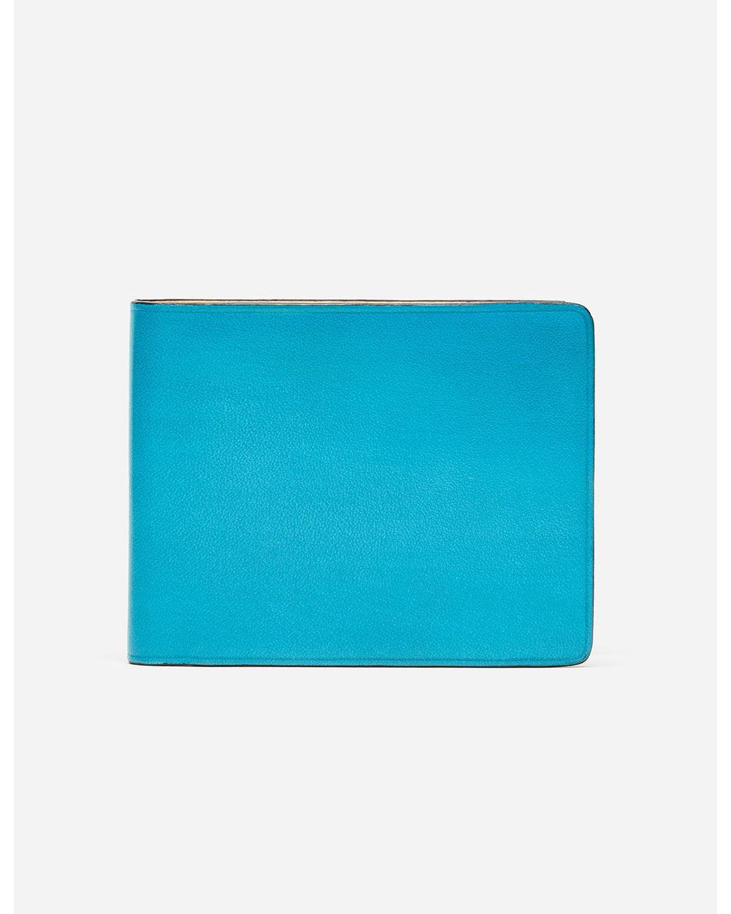 Il Bussetto Blue Bi-Fold Wallet (Leather) for men