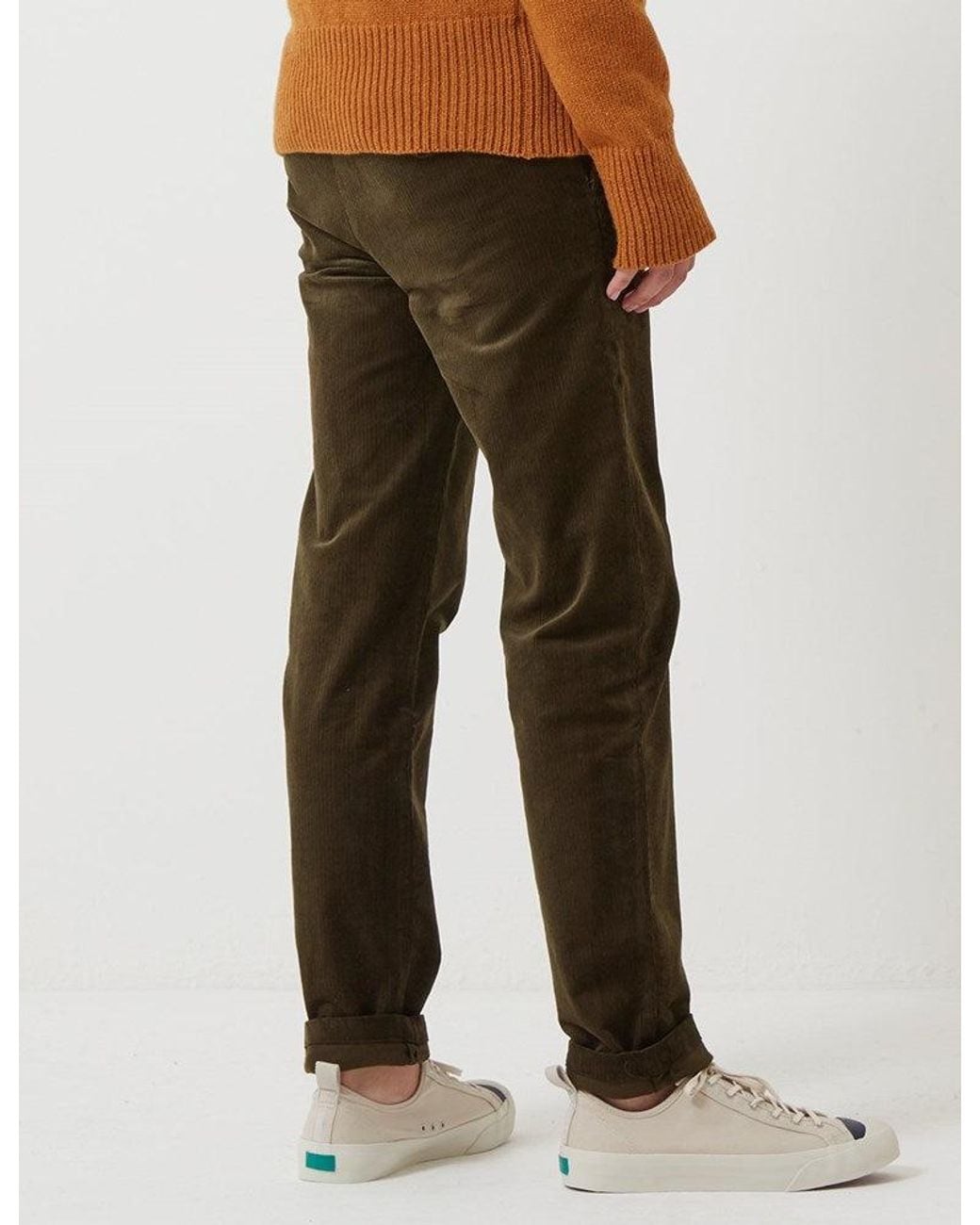 Oliver Spencer Green Fishtail Trousers for men