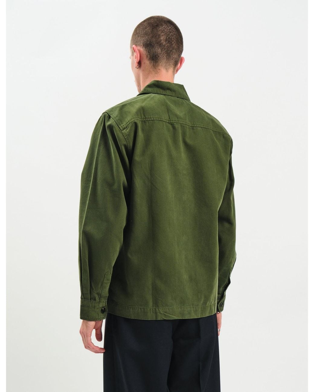BHODE Green Hunting Overshirt (Twill) for men