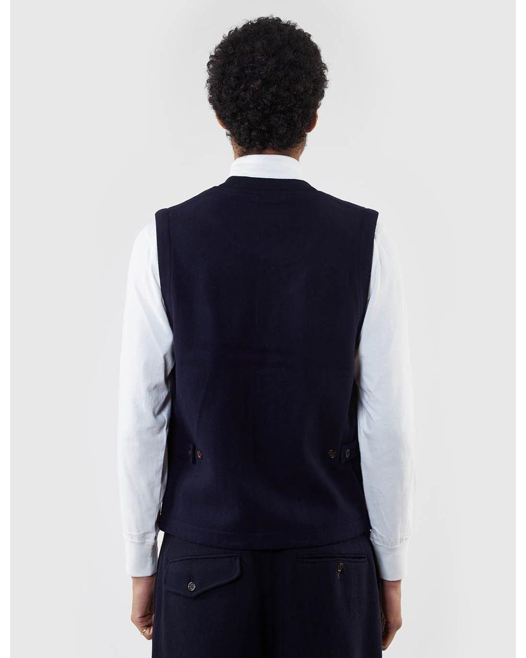 Universal Works Blue Chore Waistcoat for men