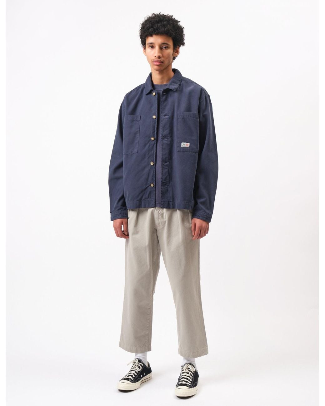 BHODE Blue Hunting Overshirt Twill for men