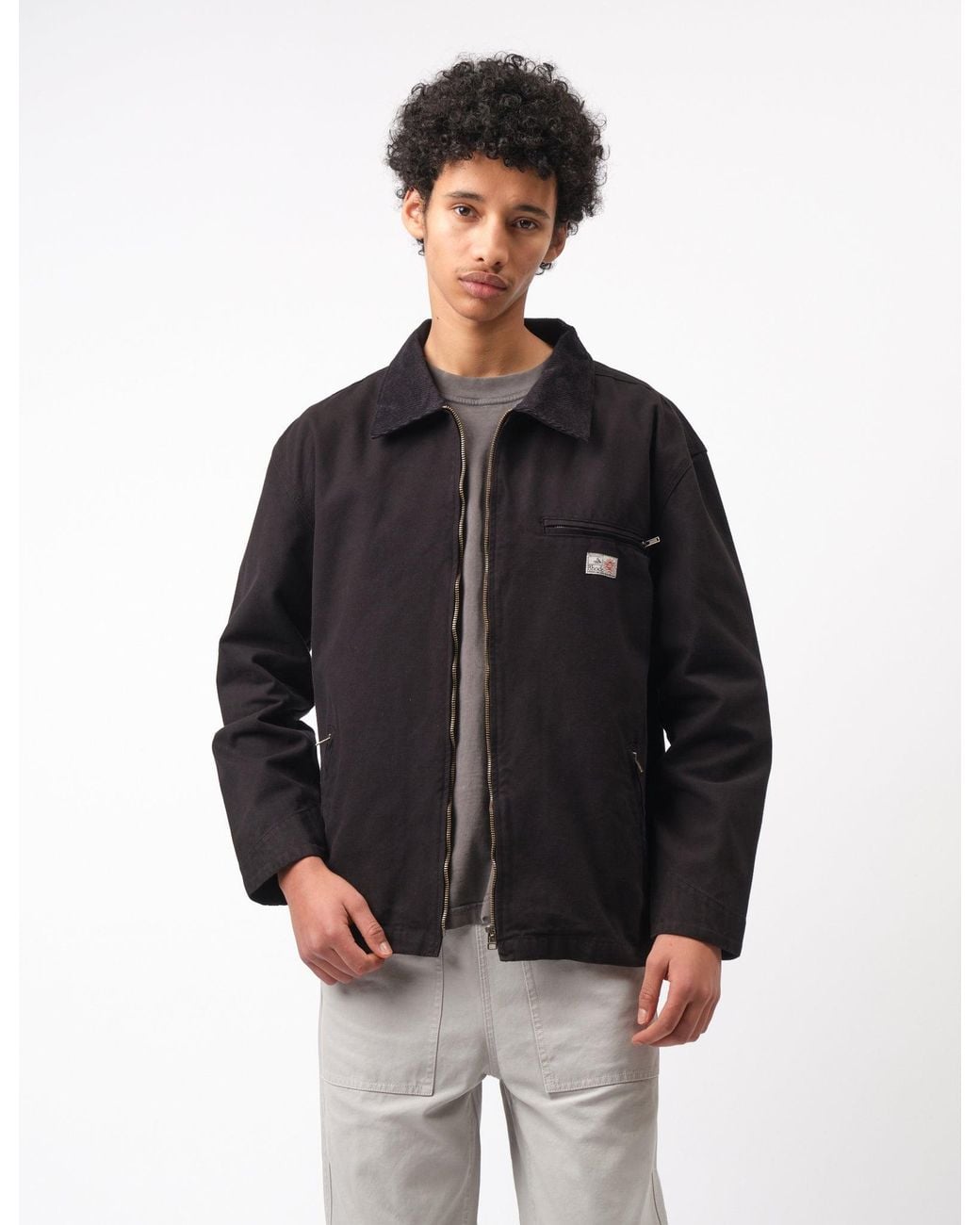 BHODE Black Mechanics Jacket Canvas for men