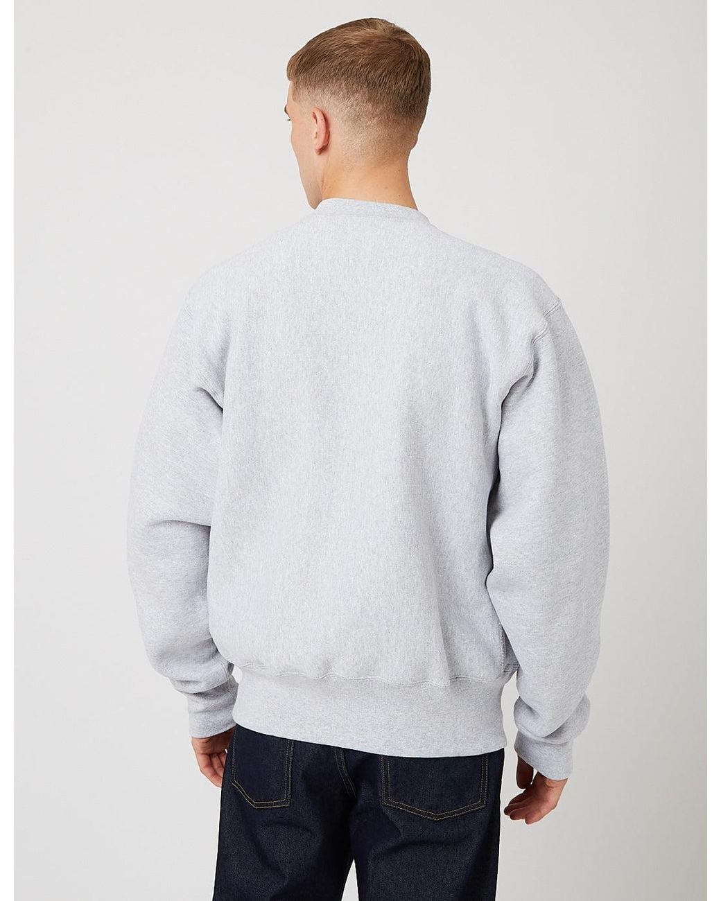 Camber USA Gray Camber Crew Neck Sweatshirt (12Oz) for men