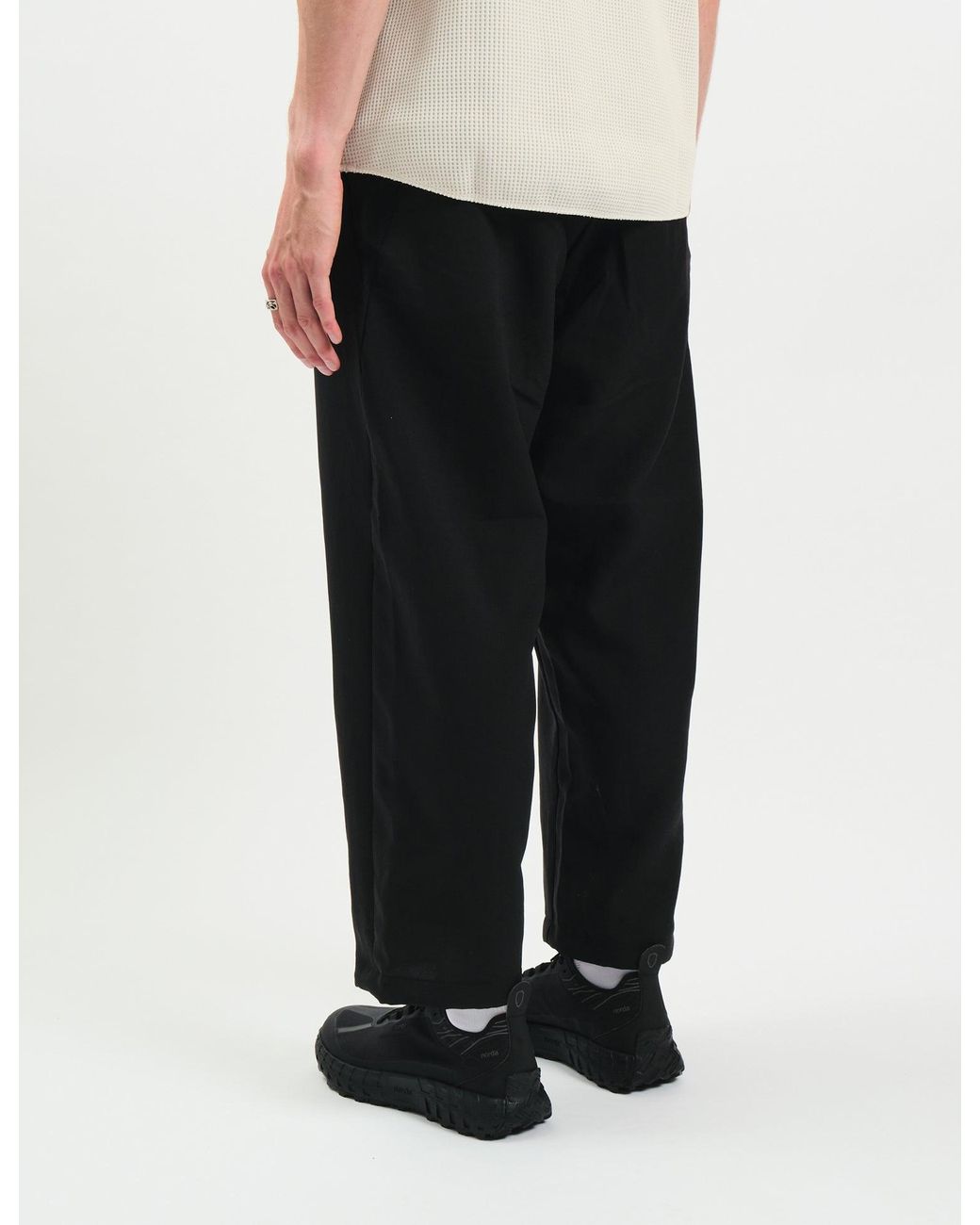 Goldwin Black Wide Leg Easy Pants for men