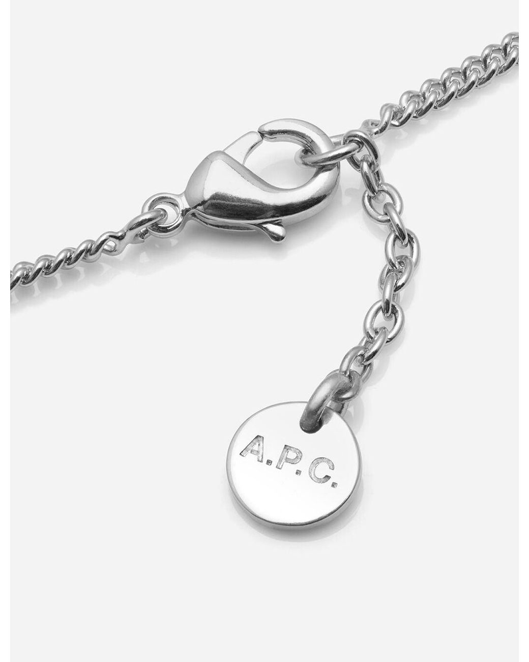 A.P.C. White Marius Necklace for men