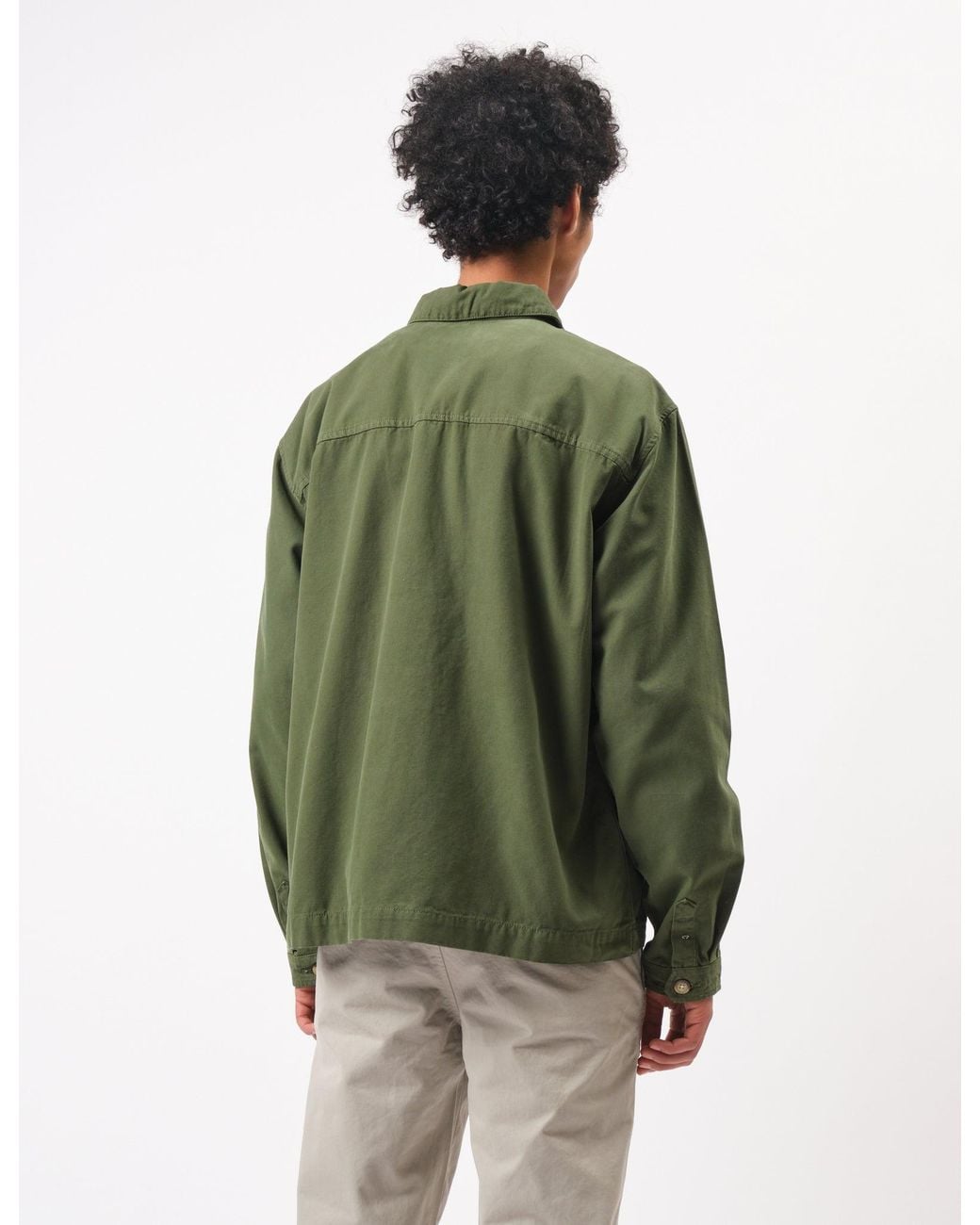 BHODE Green Hunting Overshirt Twill for men