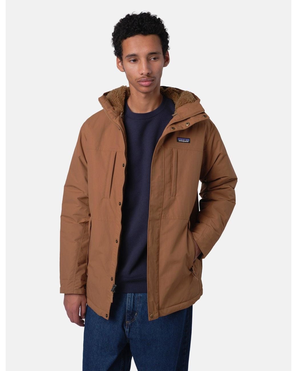 Patagonia Brown Isthmus Parka Jacket for men
