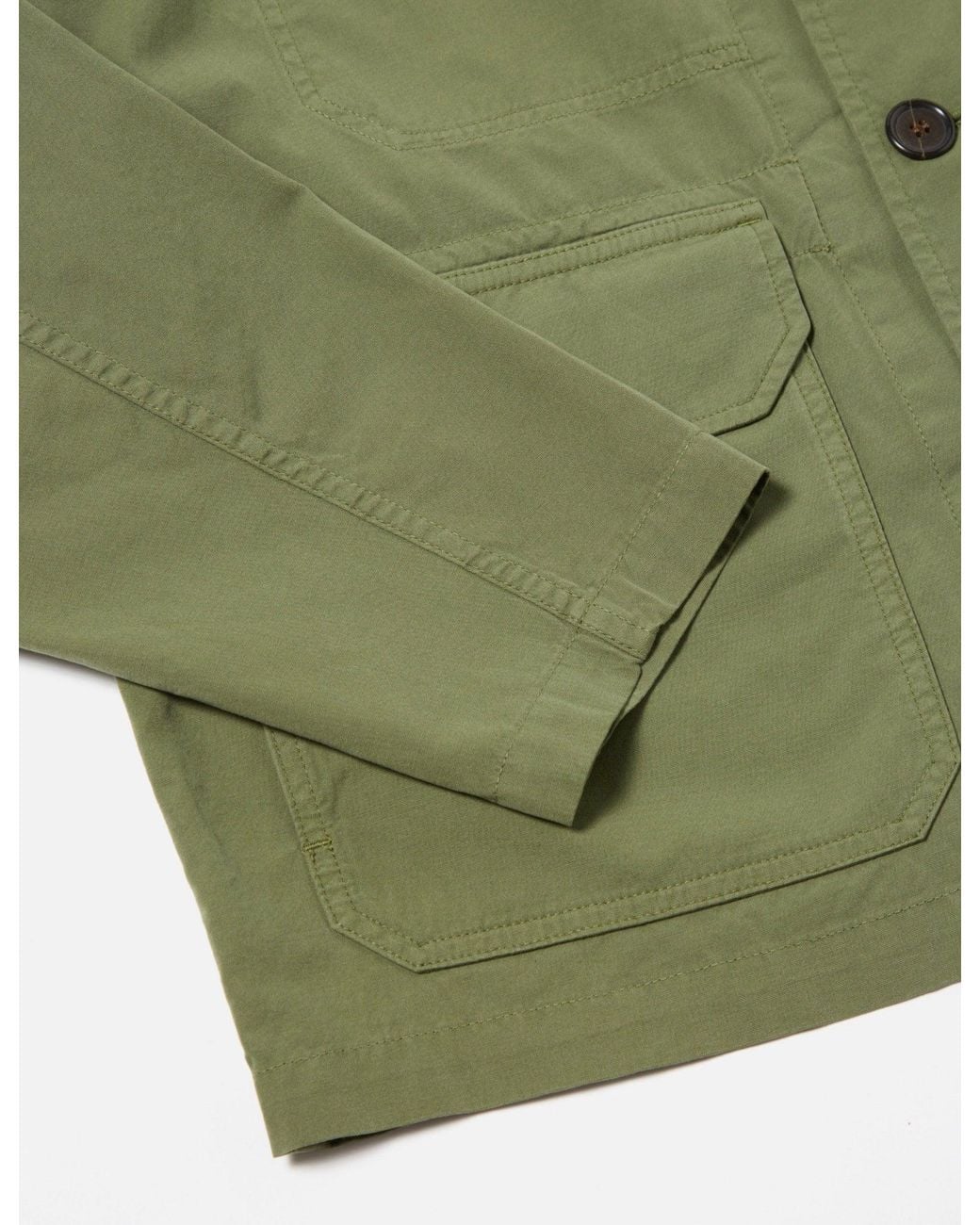 Universal Works Green Utility Jacket (Summer Canvas) for men