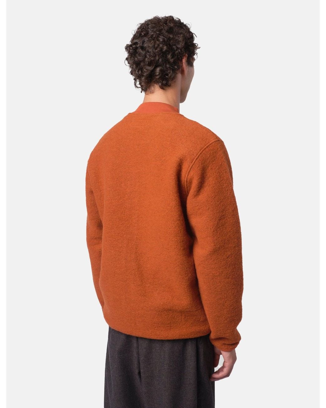 Universal Works Orange X Article Exclusive Zip Bomber (Wool) for men