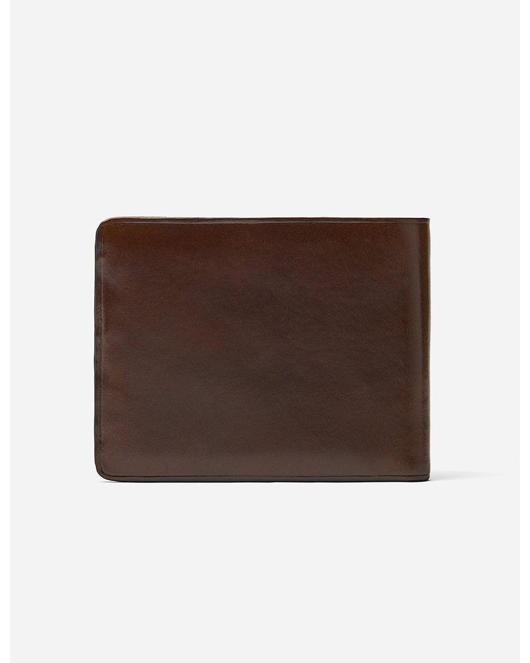 Il Bussetto Brown Bi-Fold Wallet (Leather) for men