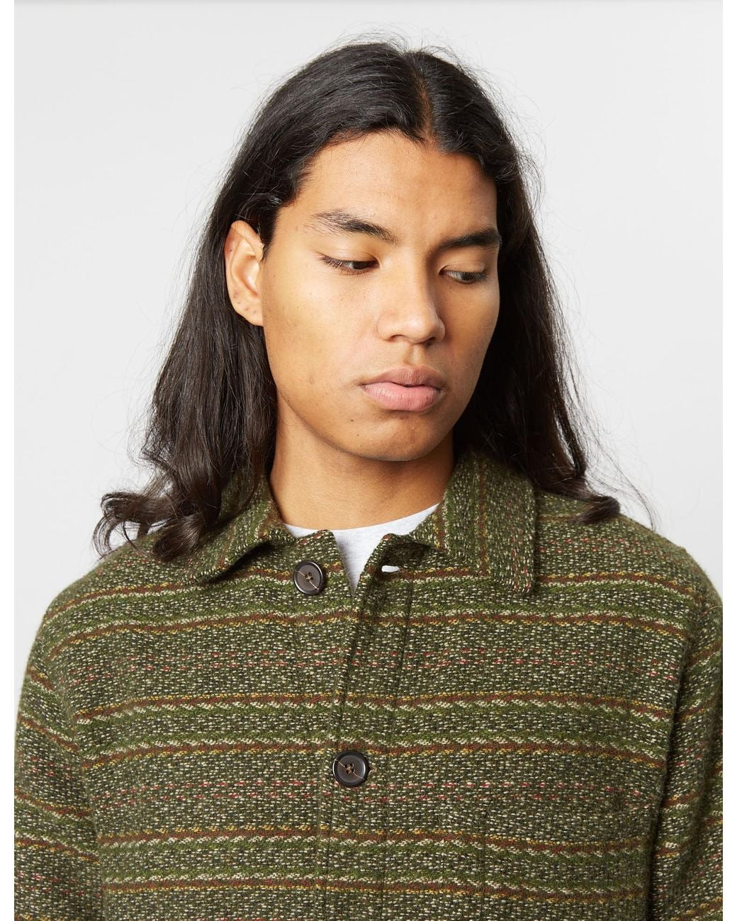 Universal Works Green Field Jacket (Wool) for men