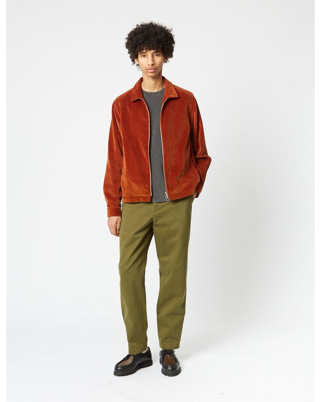 BHODE Green Everyday Pant Italian Cotton (Relaxed, Straight) for men