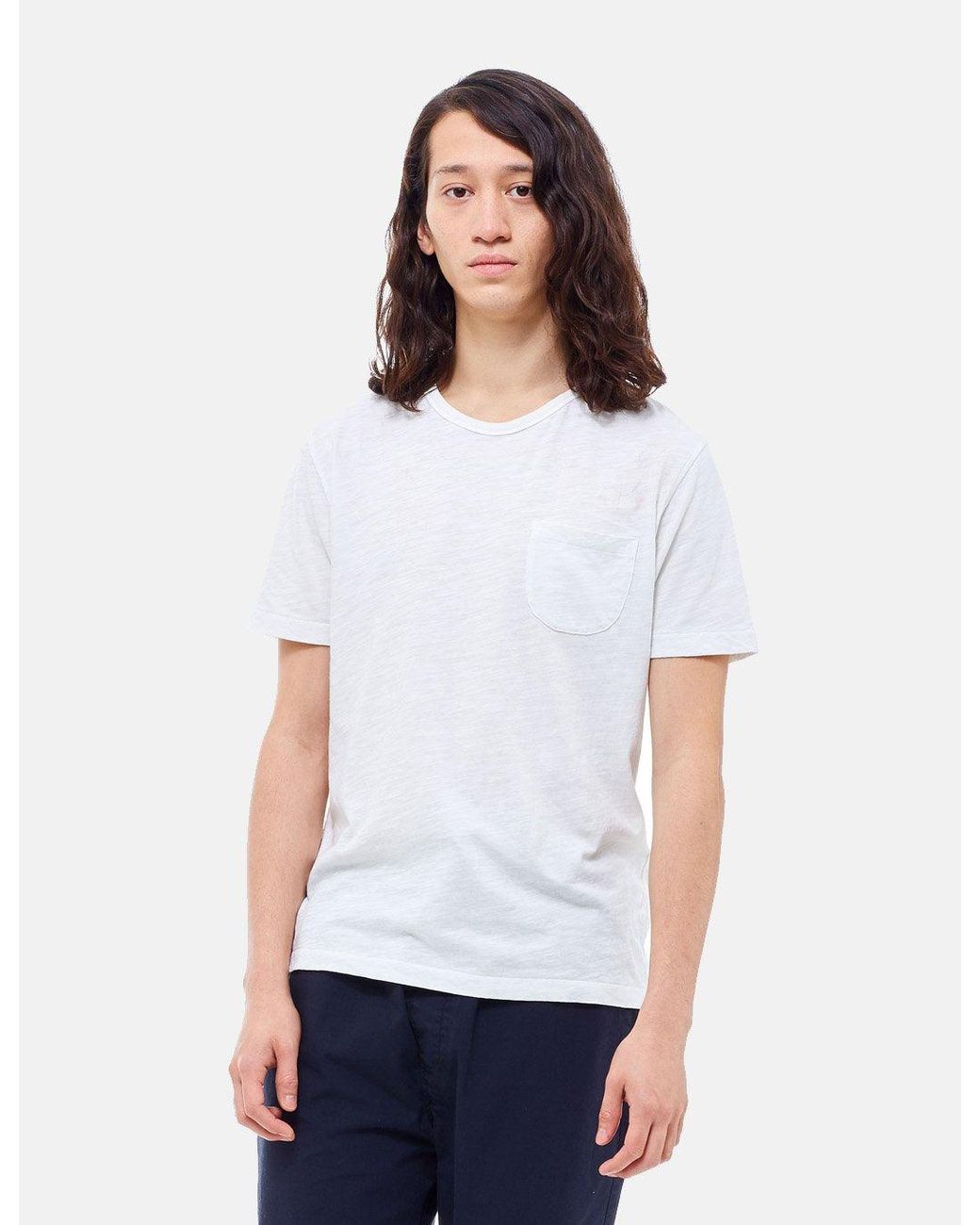 YMC White Wild Ones Pocket T-Shirt for men