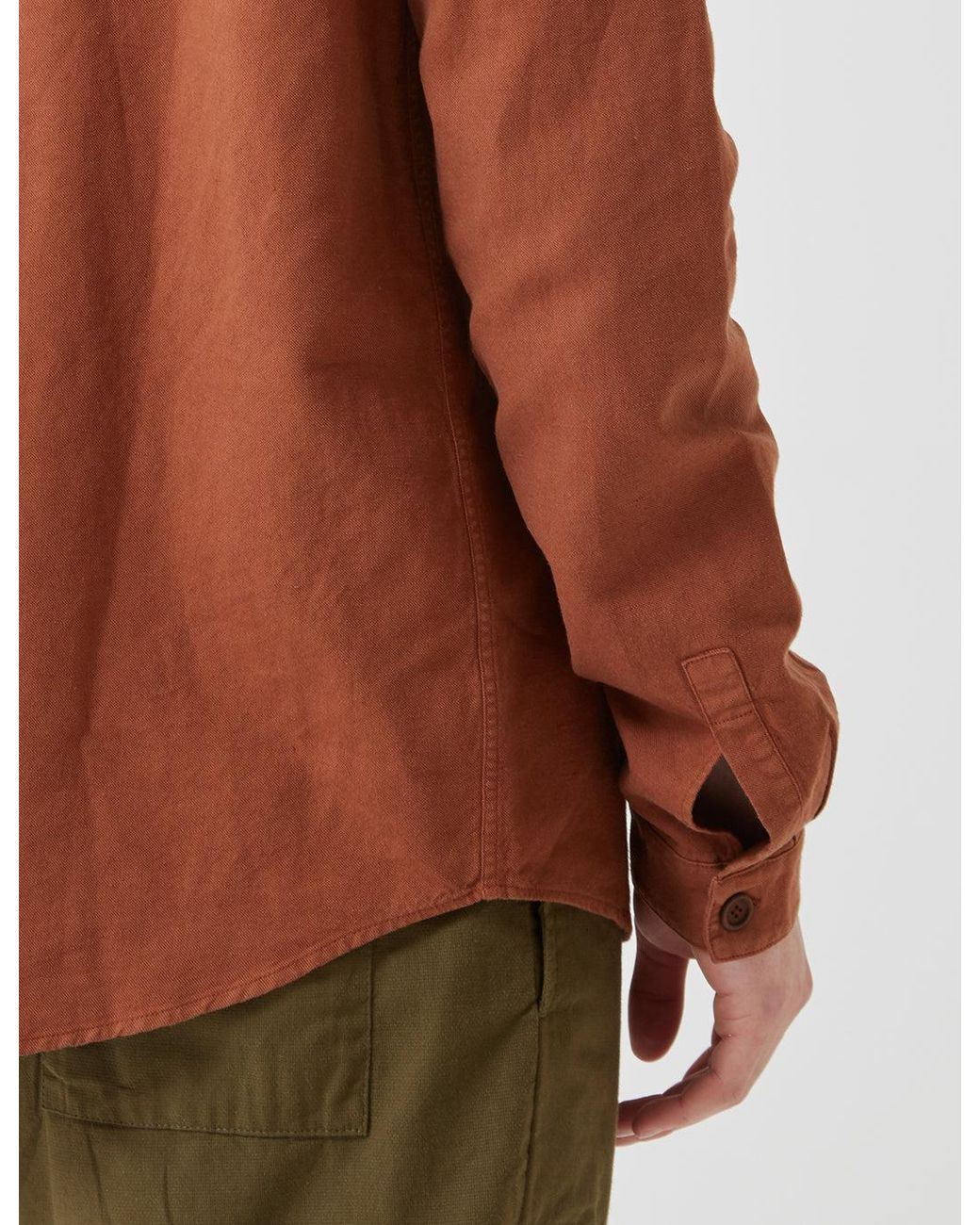 YMC Brown Doc Savage Shirt for men