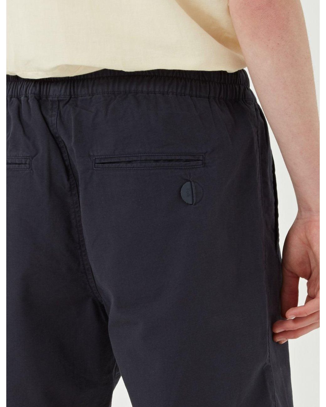 Folk Blue Folk Drawcord Shorts for men