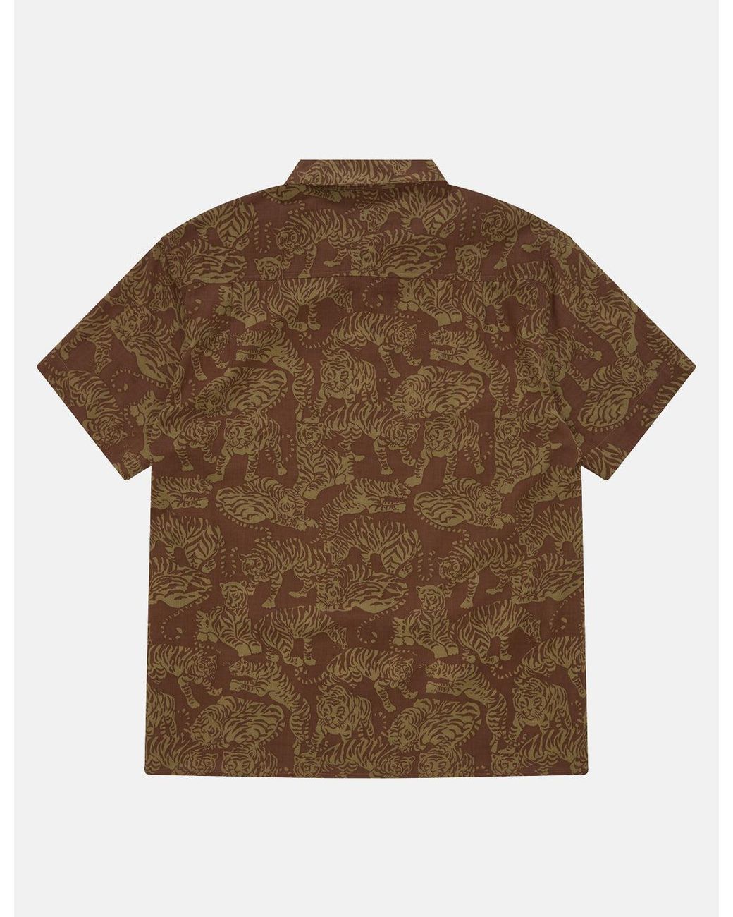 YMC Brown Tiger Malick Shirt for men