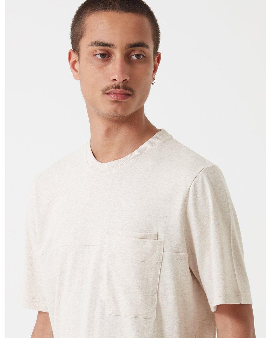 Folk White Folk Angle Pocket T-Shirt for men