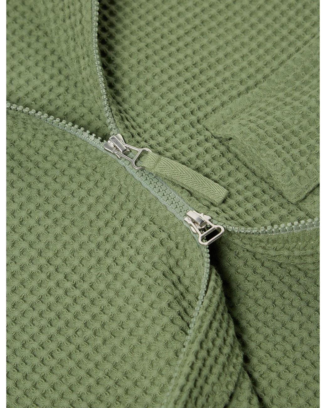 Universal Works Green Waffle Track Top for men