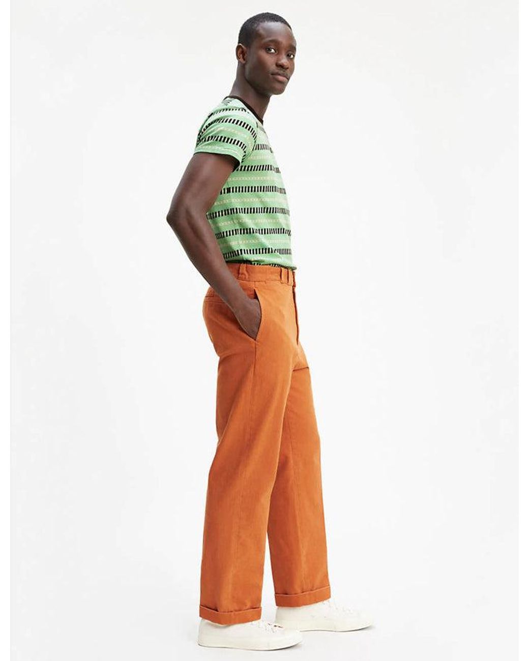 Levi's Orange Levis Vintage Clothing Tab Twill Trousers for men