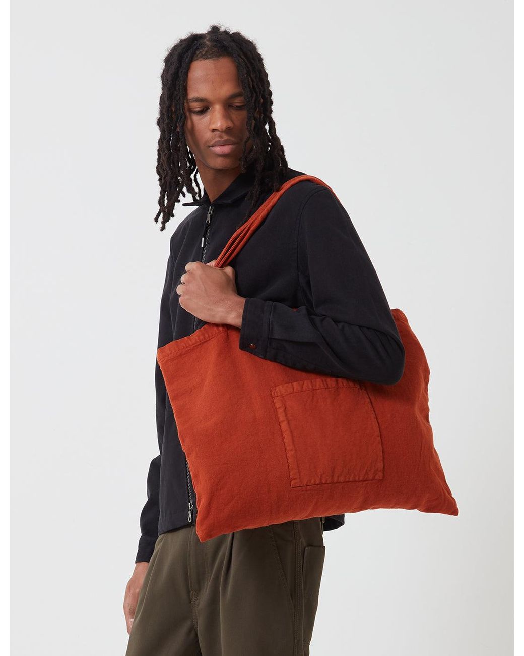 Folk Red Folk Tote Bag for men