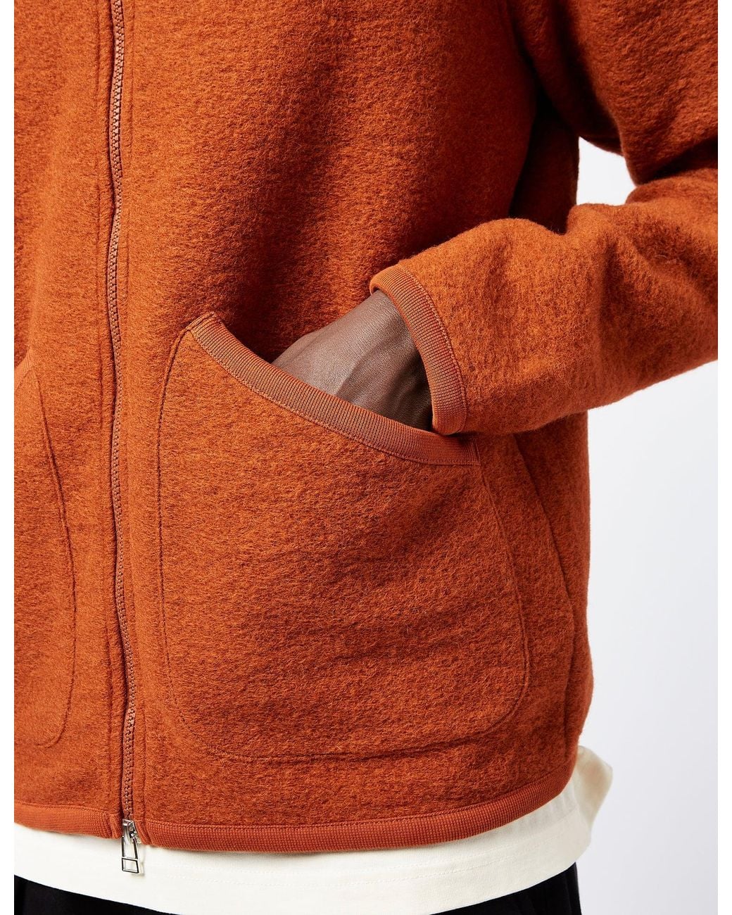 Universal Works Orange X Article Exclusive Zip Bomber (Wool) for men
